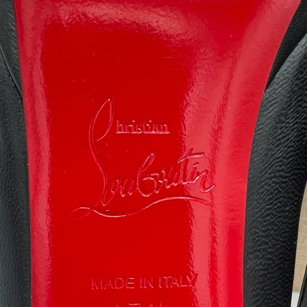 Christian Louboutin Pigalle 100 Leather Platform Pumps - Picture 7 of 7